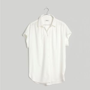 Madewell Central Shirt in Pure White, Size XS